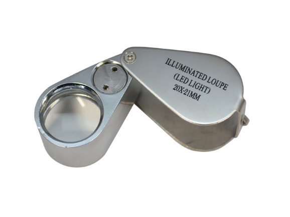 20X Jewelers Loupe with LED Light | Esslinger